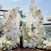 Venta Caliente Transfronteriza 60 Globos Blancos de Látex para Bodas, Habitaciones de Boda, Aniversarios, Fiestas de Cumpleaños, Puestos Callejeros y Venta al por Mayor en Centros Comerciales