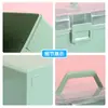 Caja de Almacenamiento Portátil para Pinceles de Caligrafía Herramientas para Pintura China Artística Caja de Almacenamiento de Gran Capacidad Caja de Plástico Transparente Macaron