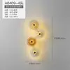 Lámpara de Pared de Cristal de Lujo Ligero Posmoderno Lámpara Decorativa para Pared de Fondo de TV de Sala de Estar Lámpara Simple Creativa para Pasillo Dormitorio Mesita de Noche