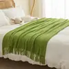 Manta de tricô retrô estilo nórdico decoração de fim de cama para casa de temporada manta de sofá manta para cochilo cobertura de manta luxo leve