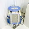 Mochila de Viagem Infantil Tendência Color Sólida Simples e Versátil Primavera e Verão para Meninos e Meninas, Mochila Leve para Jardim de Infância Transfronteiriça