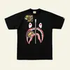 BAPE Misma Estilo Boca de Tiburón Baby Milo Camiseta Marca Japonesa de Moda Estampada Holgada Manga Corta Venta al por Mayor de Fábrica