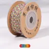Estilo tibetano hilo de algodón frotado a mano Wengwan hilo Semilla de Bodhi Luna Estrella Semilla de Fruta de la Pasión Cuerda para ensartar cuentas budistas Cuerda para enrollar borlas Cuerda para tejer