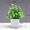 Venda quente transfronteiriça Simulação de planta Planta falsa Planta verde Decoração interna e externa Simulação de eucalipto em vaso de plástico Planta pequena em vaso