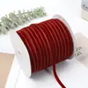 Fabricante de Cinta de Terciopelo de Color de 1 cm de un Solo Lado, Cinta de Terciopelo y Seda, Cinta de Terciopelo Negra y Blanca, Cinta de Terciopelo de Doble Cara y Moño de Terciopelo