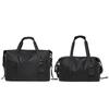 Bolsa de viagem portátil de grande capacidade e moderna para viagens de curta distância, bolsa de treinamento esportivo com mensagens de texto