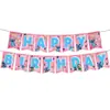Punto Rosa Tema Puntada Fiesta de Cumpleaños Decoración de Halloween Vajilla Bandera Mantel Servilleta de Papel Navidad