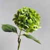 Flores Artificiales de Alta Gama con Tacto Realista y Efecto Hidratante, Hortensias en Color Café, Hortensias Vintage, Adecuadas para Decoración de Bodas en Hoteles y Casas de Huéspedes y Habitaciones Modelo