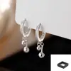 Pendientes de Aro Lisos con Pasador de Plata 925 para Mujer 2025 Nuevo Popular Diseño de Nicho Pendientes de Gama Alta Pendientes de Lujo Accesible