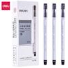 Deli 6600es bolígrafo de gel estudiante pluma de agua rojo azul pluma para firma 0.5mm bolígrafo de carbono