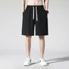 Shorts de seda gelada transfronteiriços, verão fino casual tendência marca vestuário exterior comprimento médio joelho esportivo praia shorts para homens, estilo verão