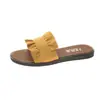 Nuevos Zapatos de Mujer Primavera y Verano Pantuflas Encaje Casual Playa talla grande Sandalias de Mujer Chanclas de Fondo Plano Venta al por Mayor