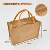 Bolsa de Linho Atacado Sacola de Juta DIY Bolsa de Mão de Linho Ecológica Bolsa de Linho Padrão de Logo Imprimível