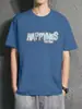 Verano Elegante Hombres Base 2024 Explosiones Suelta Camiseta de Manga Corta para Hombre Moda Adolescente Tendencia Camiseta Trendy Versátil