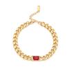 Pulsera Nueva de Acero Inoxidable al Por Mayor Pulsera de Circonita Hip Hop para Niñas Nicho Fresco Mujeres Pareja Pulsera de Acero Titanio para Hombres