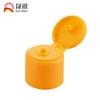 Fabricante Yuyao Shengqi Personalizado Plástico Completo Tapa de Plástico PP Limpiador Facial Tapa abatible Cosméticos Tapa Redonda Amarilla de Plástico