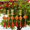 Linterna de Bendiciones del Festival de Primavera de Año Nuevo Adornos Colgantes de Bonsái Adornos Colgantes con Borla Roja Árbol de Nochevieja Planta en Maceta Adornos Colgantes Decorativos Venta al por Mayor