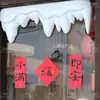 Neve de Inverno Pendurada Eave de Parede Externa Cabeceira de Porta Pingente de Gelo Decoração de Natal Floco de Neve Decoração Adereços Parede de Casa Fachada de Loja Neve Falsa