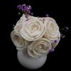 En Stock Al Por Mayor Flor de Paja Rosa Vintage de 4 cm, Difusor de Aroma de Ratán, Difusor de Flores Secas Absorbente de Aceite.