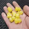Contas Soltas Formato de Cabaça de Cera de Abelha Fluorescente Amarelo Óleo de Galinha Artificial e Vermelhas Pulseira Colar Contas Budistas Acessórios de Joias Contas