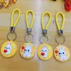Llavero tejido a mano creativo con forma de mini bollo, colgante de juguete de moda, regalo promocional, accesorio pequeño