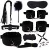 Terno de pelúcia divertido terno alternativo pacote de bondage 10 conjuntos de aparelhos SM nylon terno de couro fabricantes de cabelo liso