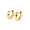 Nuevos Pendientes de Estilo Europeo y Americano, Chapados en Plata Pura, Pendientes de Estilo Minimalista Único, Aros de Plata Simples Versátiles 999 para Mujer, Venta al por Mayor