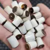 Ágata blanca luantong Jade cuentas sueltas ágata blanca grasa de oveja cuentas cilíndricas pulsera collar cuentas de Buda accesorios cuentas de jade hechas a mano
