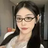 Armazón de Gafas Mismo Estilo que Celebridad de Internet para Personas Sexys Sin Maquillaje, Salidas de Verano, Gafas Ovaladas Retro de Alta Gama para Miopía, Se Pueden Combinar con Graduación