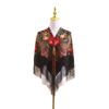 Popular Transfronterizo Chal Étnico Ruso de Xinjiang de 110 cm Bufanda Cuadrada Clásica Retro Cálida y Hermosa Bufanda Multicolor