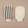 Toalla de Baño Negra de Capa Única Delgada Mediana Artefacto para Frotar la Espalda Arena para el Hogar para Hombres y Mujeres Fuerte Toalla de Baño para Frotar el Barro Guantes de Baño