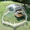 Casa Bolha Esférica Personalizada para Acampamento ao Ar Livre com Céu Estrelado, Montagem Rápida para Acampamento de Inverno ao Ar Livre, Tenda Transparente