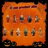 Decoración de Árbol de Halloween 2024 11 Colgantes Acrílicos para Árbol de Navidad de Halloween Versión Q Película de Terror Grande