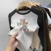 Camiseta interior térmica de manga larga con bloques de color y cuello redondo, nuevo estilo 2026 para niños de mediana y mayor edad, camiseta interior versátil para niñas, ropa de otoño e invierno