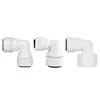 Conector cotovelo chinês-holandês 1/4 polegada 1/2 polegada conexões de engate rápido para purificadores de água, acessórios de tubo de água rosqueados, cotovelo de engate rápido