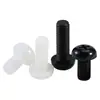 Tornillos de Plástico Phillips Cabeza Redonda Tornillos de Nylon PA66 Plástico Cabeza Plana Tornillos Aislantes Pernos M2M3M4M5M6M8