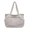 Bolsa de pana para mujer de gran capacidad, nuevo modelo 2025, bandolera, bolsa de trabajo, bolsa de hombro para estudiante, diagonal