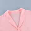 Pantalones Largos Sueltos de Doble Capa de Algodón Puro Arrugado con Volantes, Estilo Nuevo Otoño e Invierno 2026, Transfronterizos Europeos y Americanos, Pijama para Mujer, Ropa de Casa