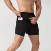Shorts deportivos para hombre para correr maratón atletismo holgados tres pantalones forro de secado rápido anti-exposición doble capa shorts de fitness
