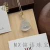 Nuevo Producto de Comercio Exterior Transfronterizo: Collar Estilo Luna de Ojo de Gato Natural, Naturalmente Elegante y Hermoso, Colgante de Buda, Descuento por Cantidad Grande