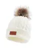 Gorros SHEIN transfronterizos para niños, colección de otoño/invierno para exteriores, gorros de punto con pompón, nuevos estilos de otoño/invierno, gorros de un solo pompón
