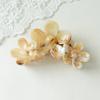 Pinza de Tiburón de Verano Coreana Flor de Plumeria Simple Flor de Vacaciones Textura de Viento Manchada Pinza de Estrella de Mar Ondulada