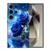 Adecuado para funda de teléfono Samsung S26ULTRA A90 patrón de rosa S24 mate A16 negro TPU suave cubierta protectora A07