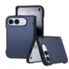 Capa de celular iPhone Duo transfronteiriça europeia e americana, com acabamento fosco tipo pele e adsorção magnética, projetada para telefones dobráveis da Apple