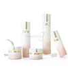 Conjunto de Cosméticos com Cor Degradê Frasco Emulsão Aquosa Base em Creme Essência Líquida Frasco Creme Facial Creme para os Olhos Materiais de Embalagem Produtos para Cuidados com a Pele