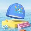 Gorro de Natación para Niños, No Aprieta, Diseño Ampliado de Dibujos Animados, Protección Profesional para los Oídos, Cómodo para Nadar Bebés, Nuevo Gorro de Tela de PU, Impermeable