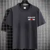 Fabricante Original 2025 Nueva Camiseta de Verano Estampada para Hombre Camiseta de Manga Corta Tendencia de Camiseta Básica Deportiva Casual para Hombre