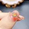 Anillo de Granate Natural Popular al por Mayor de Fábrica Plata S925 Incrustado con Piedra Principal 4*5 Joyería de Lujo Venta Directa de Fábrica