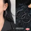 Pendientes de Acero Inoxidable de Círculo Simple Personalizados para Mujer Pendientes de Círculo Exagerados de Alta Gama Nuevos Pendientes de Moda 2024