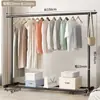 Secador de Roupas de Chão para Quarto de Casa Pendurar Roupas Dobrável Poste Único Simples Interno Dormitório Móvel Resfriamento Cabide de Casaco